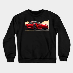 Tesla Roadster Crewneck Sweatshirt